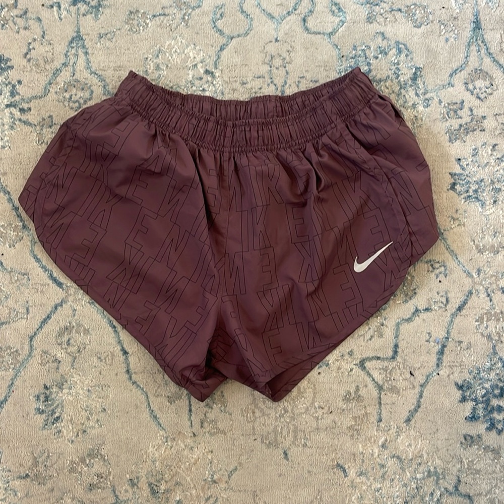 Brown Nike athletic shorts